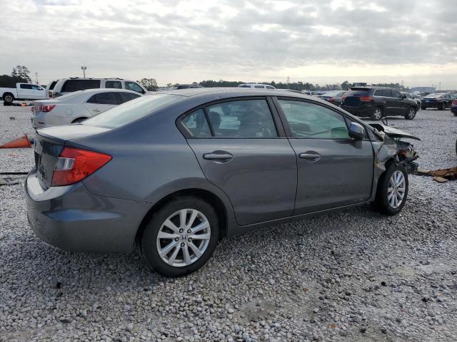2HGFB2F95CH547160 - 2012 HONDA CIVIC EXL GRAY photo 3
