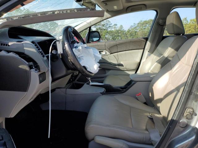 2HGFB2F95CH547160 - 2012 HONDA CIVIC EXL GRAY photo 7