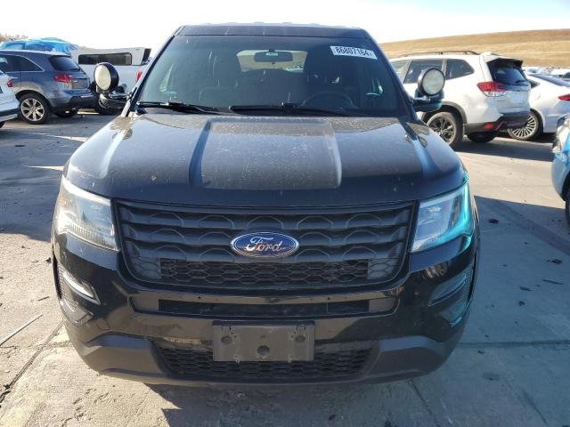 1FM5K8AT5GGA78598 - 2016 FORD EXPLORER POLICE INTERCEPTOR შავი ფოტო 5