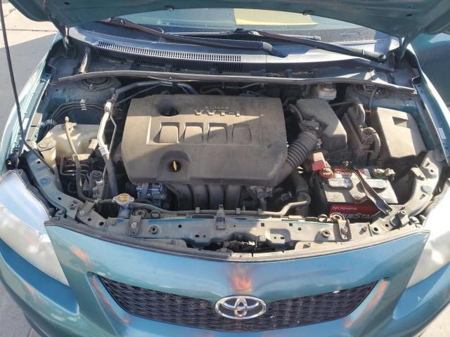 1NXBU4EE8AZ250634 - 2010 TOYOTA COROLLA BASE TEAL photo 11