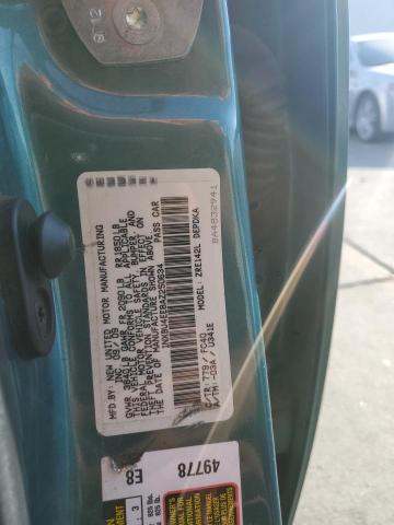 1NXBU4EE8AZ250634 - 2010 TOYOTA COROLLA BASE TEAL photo 12
