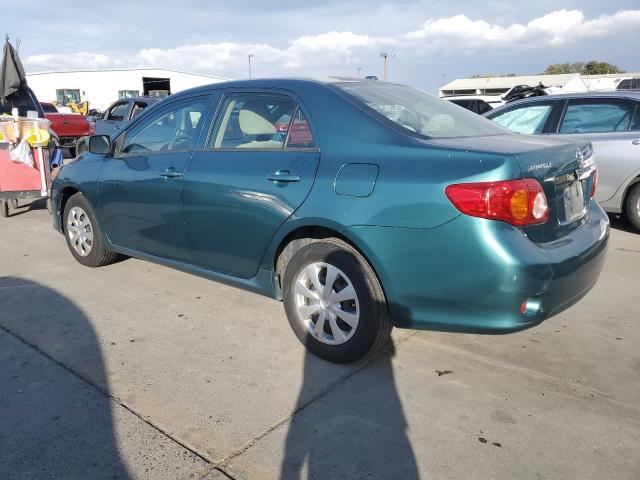 1NXBU4EE8AZ250634 - 2010 TOYOTA COROLLA BASE TEAL photo 2