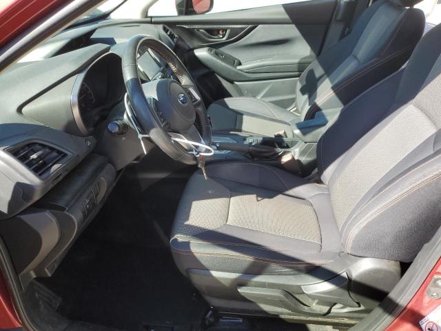 JF2GTACC7KH215334 - 2019 SUBARU CROSSTREK PREMIUM ბურგუნდია ფოტო 7