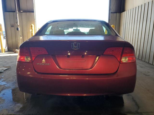 2HGFA16838H532846 - 2008 HONDA CIVIC EX MAROON photo 6