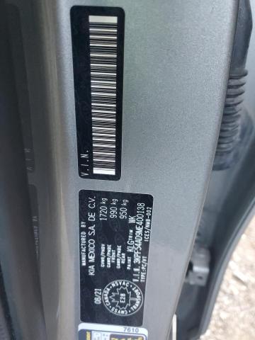 3KPF54AD9ME400138 - 2021 KIA FORTE EX ნაცრისფერი ფოტო 13