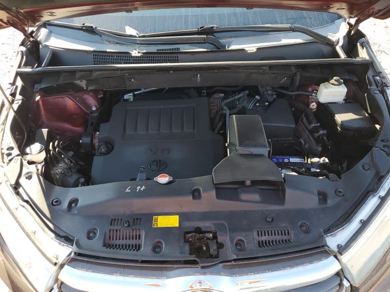 5TDJKRFH4GS290198 - 2016 TOYOTA HIGHLANDER XLE Burdeos foto 12
