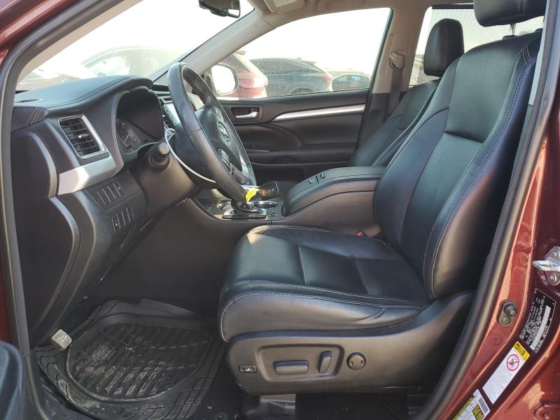 5TDJKRFH4GS290198 - 2016 TOYOTA HIGHLANDER XLE Burdeos foto 7