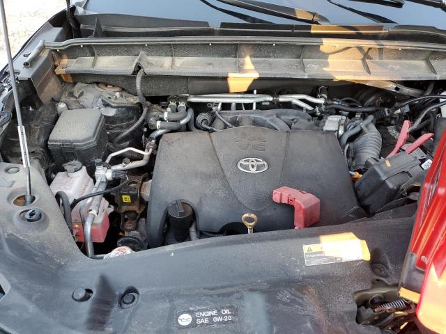 5TDGZRBH5NS176851 - 2022 TOYOTA HIGHLANDER XLE BLACK photo 12