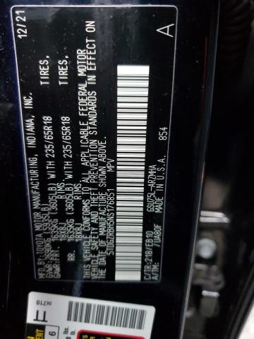 5TDGZRBH5NS176851 - 2022 TOYOTA HIGHLANDER XLE BLACK photo 13