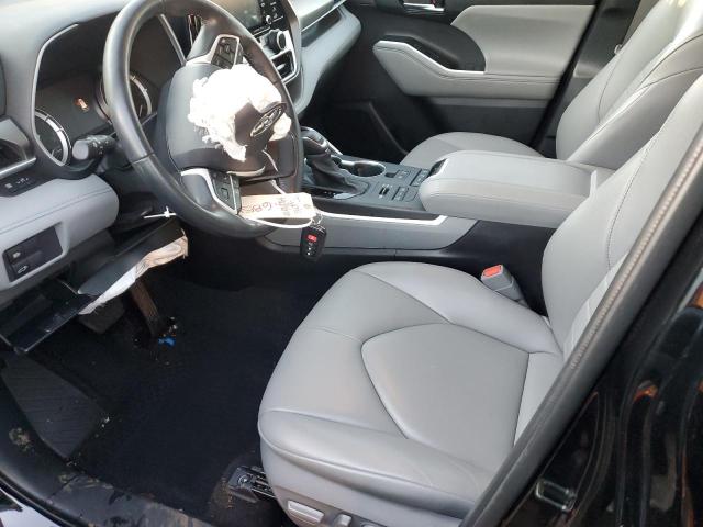 5TDGZRBH5NS176851 - 2022 TOYOTA HIGHLANDER XLE BLACK photo 7