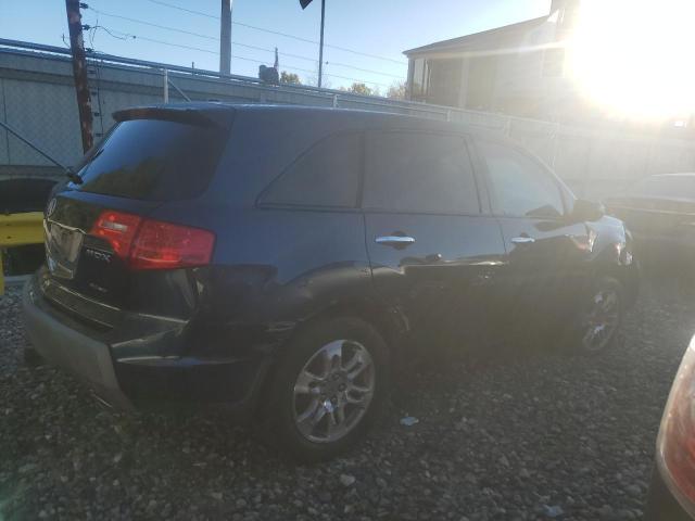 2HNYD28229H525900 - 2009 ACURA MDX BLUE photo 3