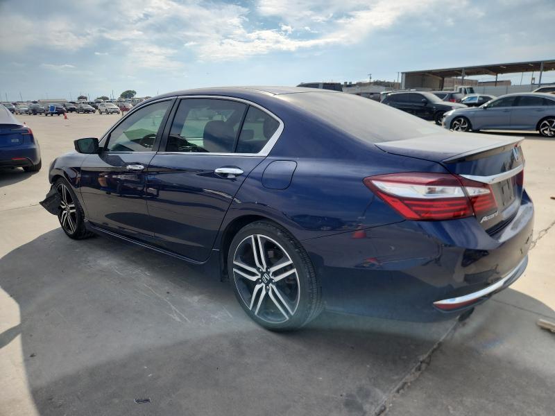 1HGCR2F5XGA092709 - 2016 HONDA ACCORD SPORT أزرق صورة 2