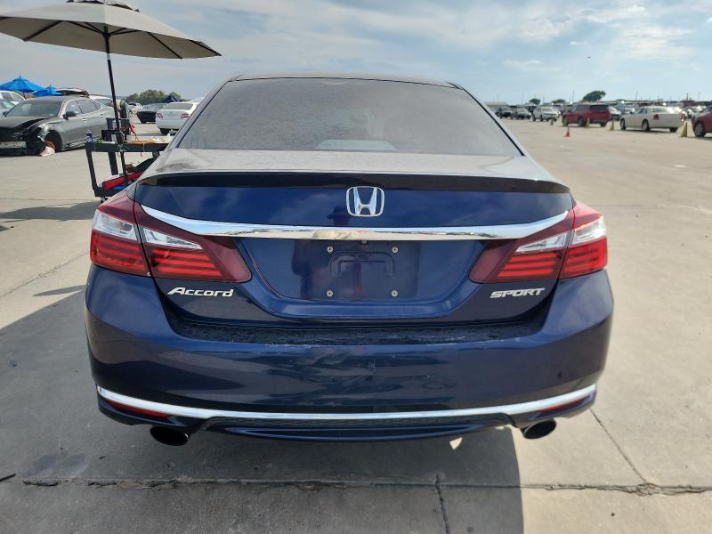 1HGCR2F5XGA092709 - 2016 HONDA ACCORD SPORT أزرق صورة 6