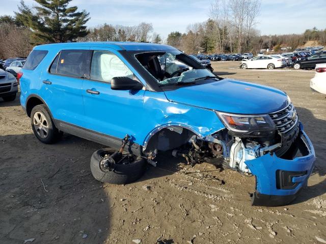 1FM5K8AR6HGC57884 - 2017 FORD EXPLORER POLICE INTERCEPTOR 蓝色 照片 4