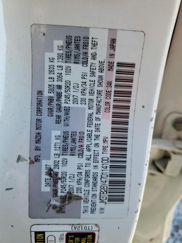 JM3TB28Y470114100 - 2007 MAZDA CX-9 WHITE photo 13