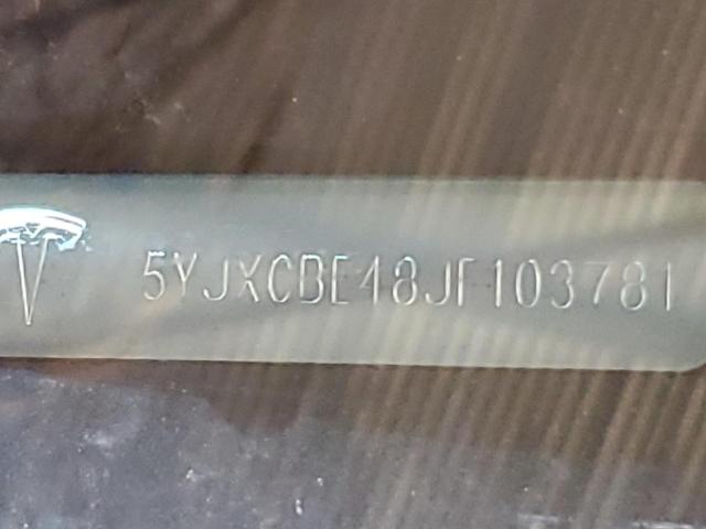 5YJXCBE48JF103781 - 2018 TESLA MODEL X გრაფიტი ფოტო 12