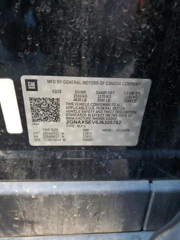 2GNAXSEV6J6305762 - 2018 CHEVROLET EQUINOX LT Qara foto 12