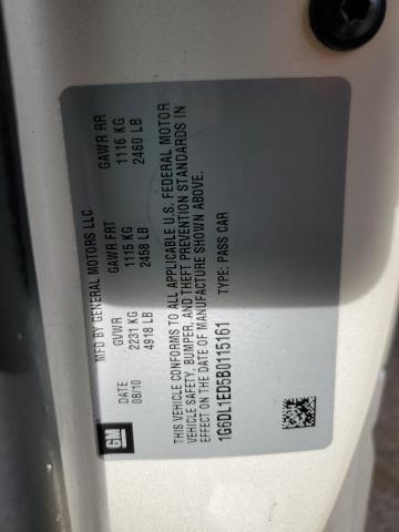 1G6DL1ED5B0115161 - 2011 CADILLAC CTS PERFORMANCE COLLECTION Beyaz fotoğraf 12