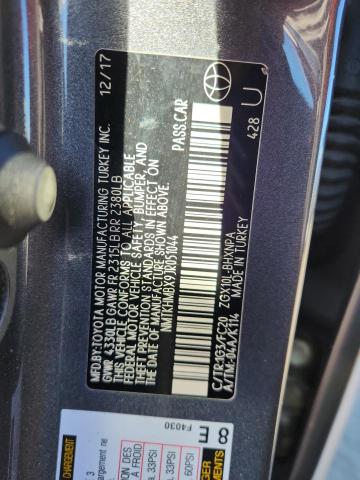 NMTKHMBX9JR051044 - 2018 TOYOTA C-HR XLE رمادي صورة 13