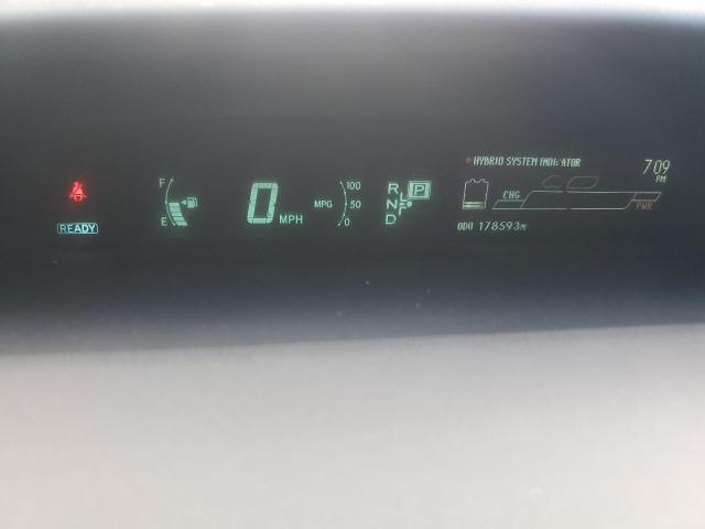 JTDKN3DUXF0431138 - 2015 TOYOTA PRIUS SILVER photo 9