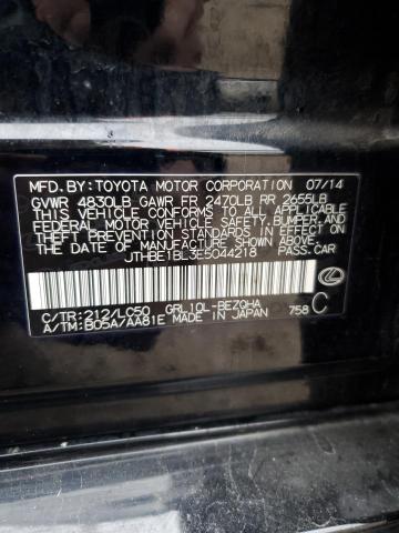 JTHBE1BL3E5044218 - 2014 LEXUS GS 350 BLACK photo 12