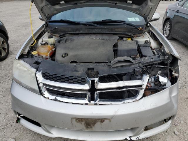 1C3CDZEG8CN251775 - 2012 DODGE AVENGER SXT ვერცხლისფერი ფოტო 11