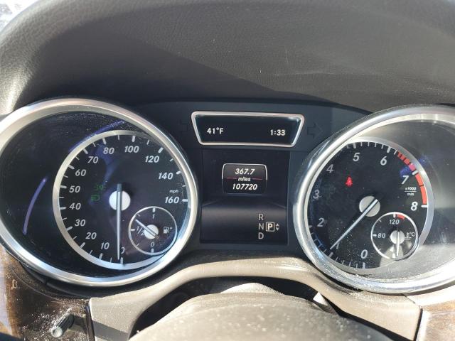 4JGDA5HB4FA587996 - 2015 MERCEDES-BENZ ML 350 4MATIC WHITE photo 9