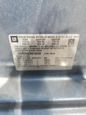 3GCPCREC3EG136428 - 2014 CHEVROLET SILVERADO C1500 LT 蓝色 照片 12