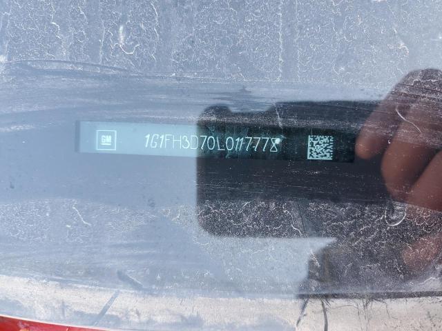 1G1FH3D70L0117778 - 2020 CHEVROLET CAMARO SS RED photo 13