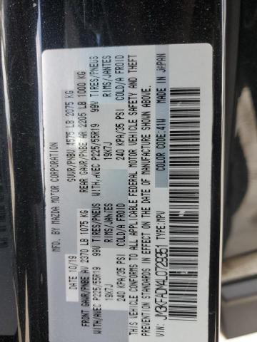 JM3KFADM4L0729351 - 2020 MAZDA CX-5 GRAND TOURING BLACK photo 14