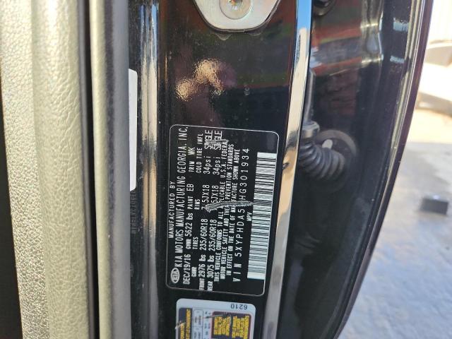 5XYPHDA52HG301934 - 2017 KIA SORENTO EX BLACK photo 13