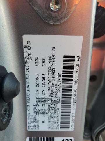 3TMAZ5CN1PM215134 - 2023 TOYOTA TACOMA DOUBLE CAB 银色 照片 12