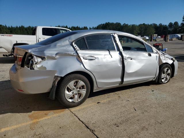 19XFB2F53DE094746 - 2013 HONDA CIVIC LX ვერცხლისფერი ფოტო 3