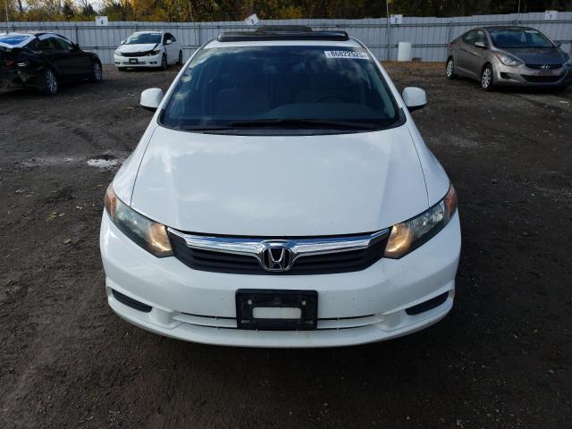 2HGFB2F51CH103304 - 2012 HONDA CIVIC LX WHITE photo 5