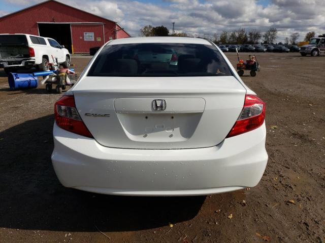 2HGFB2F51CH103304 - 2012 HONDA CIVIC LX WHITE photo 6