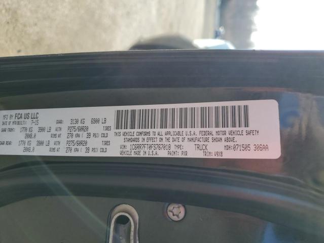 1C6RR7FT0FS767018 - 2015 RAM 1500 ST BLACK photo 12