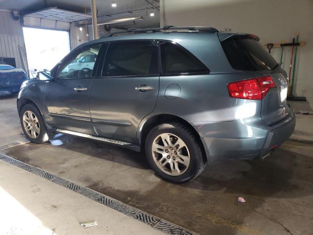 2HNYD284X8H502784 - 2008 ACURA MDX TECHNOLOGY Теңіз көгі фото 2