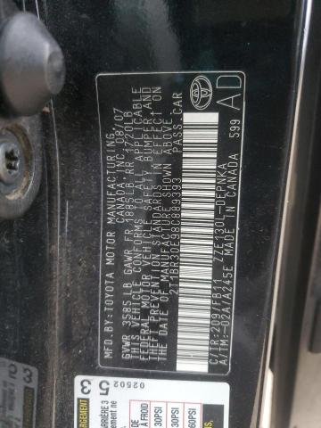 2T1BR30E98C889393 - 2008 TOYOTA COROLLA CE 黑色 照片 12