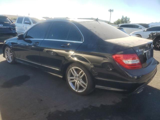 WDDGF8BB4CA718861 - 2012 MERCEDES-BENZ C 300 4MATIC BLACK photo 2