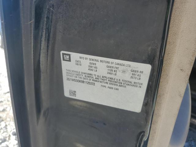 2G1WG5EK6B1125372 - 2011 CHEVROLET IMPALA LT 黑色 照片 12