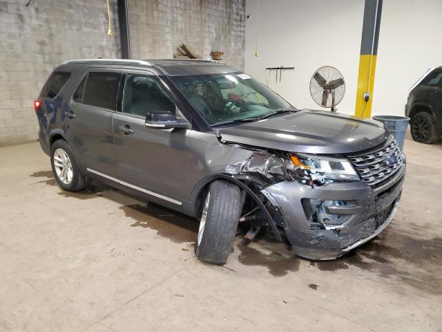 1FM5K7D80GGD00384 - 2016 FORD EXPLORER XLT GRAY photo 4