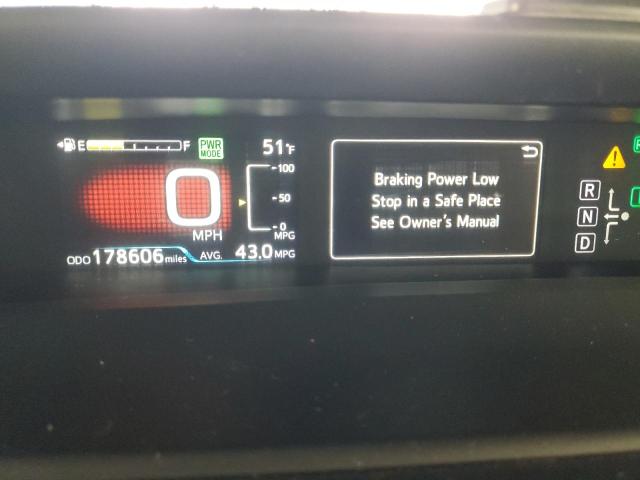 JTDKBRFU3H3556668 - 2017 TOYOTA PRIUS 银色 照片 9