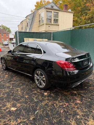 55SWF4KB7HU180877 - 2017 MERCEDES-BENZ C 300 4MATIC BLACK photo 2