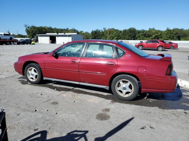 2G1WF52E059166183 - 2005 CHEVROLET IMPALA RED photo 2