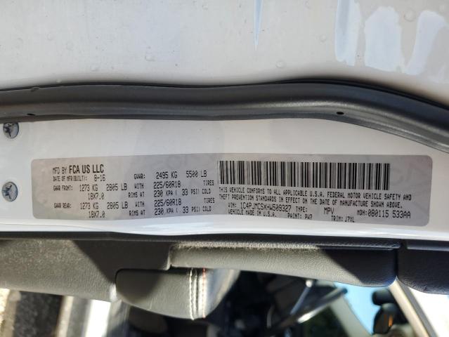 1C4PJMCSXHW509327 - 2017 JEEP CHEROKEE LATITUDE Սպիտակ լուսանկար 12