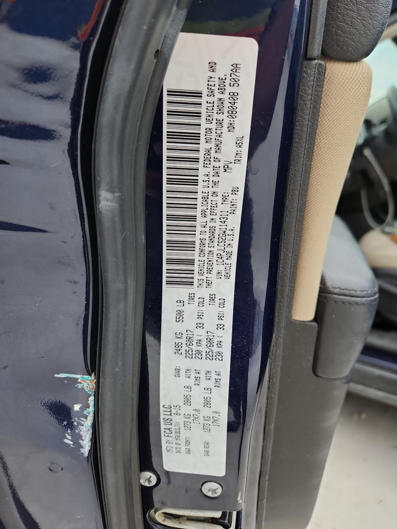 1C4PJLCS2GW114311 - 2016 JEEP CHEROKEE LATITUDE ლურჯი ფოტო 13