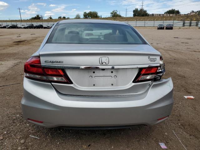 19XFB2F52EE025578 - 2014 HONDA CIVIC LX SILVER photo 6