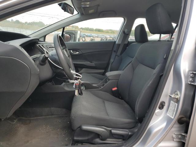 19XFB2F52EE025578 - 2014 HONDA CIVIC LX SILVER photo 7