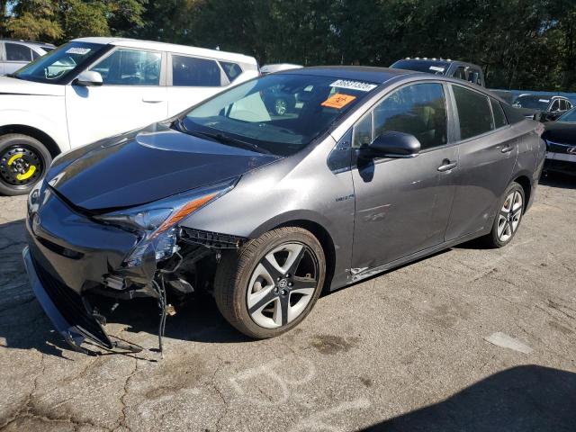 JTDKARFU4J3554498 - 2018 TOYOTA PRIUS ნაცრისფერი ფოტო 1