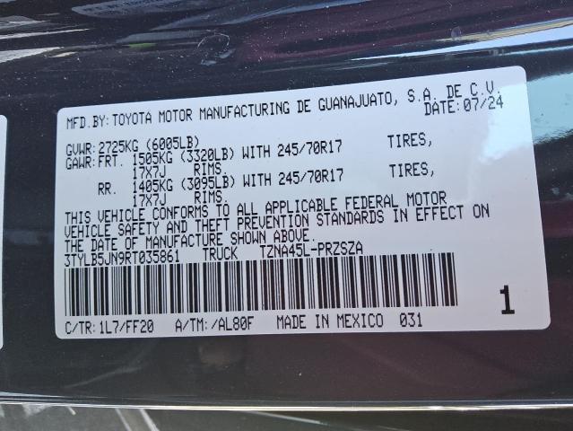 3TYLB5JN9RT035861 - 2024 TOYOTA TACOMA DOUBLE CAB Boz foto 12